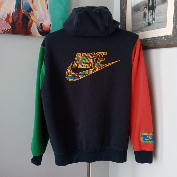 Nike Gel Playground Hoodie Air Raid Peace Urban Jungle black oversized hoodie sm - Picture 4 of 9